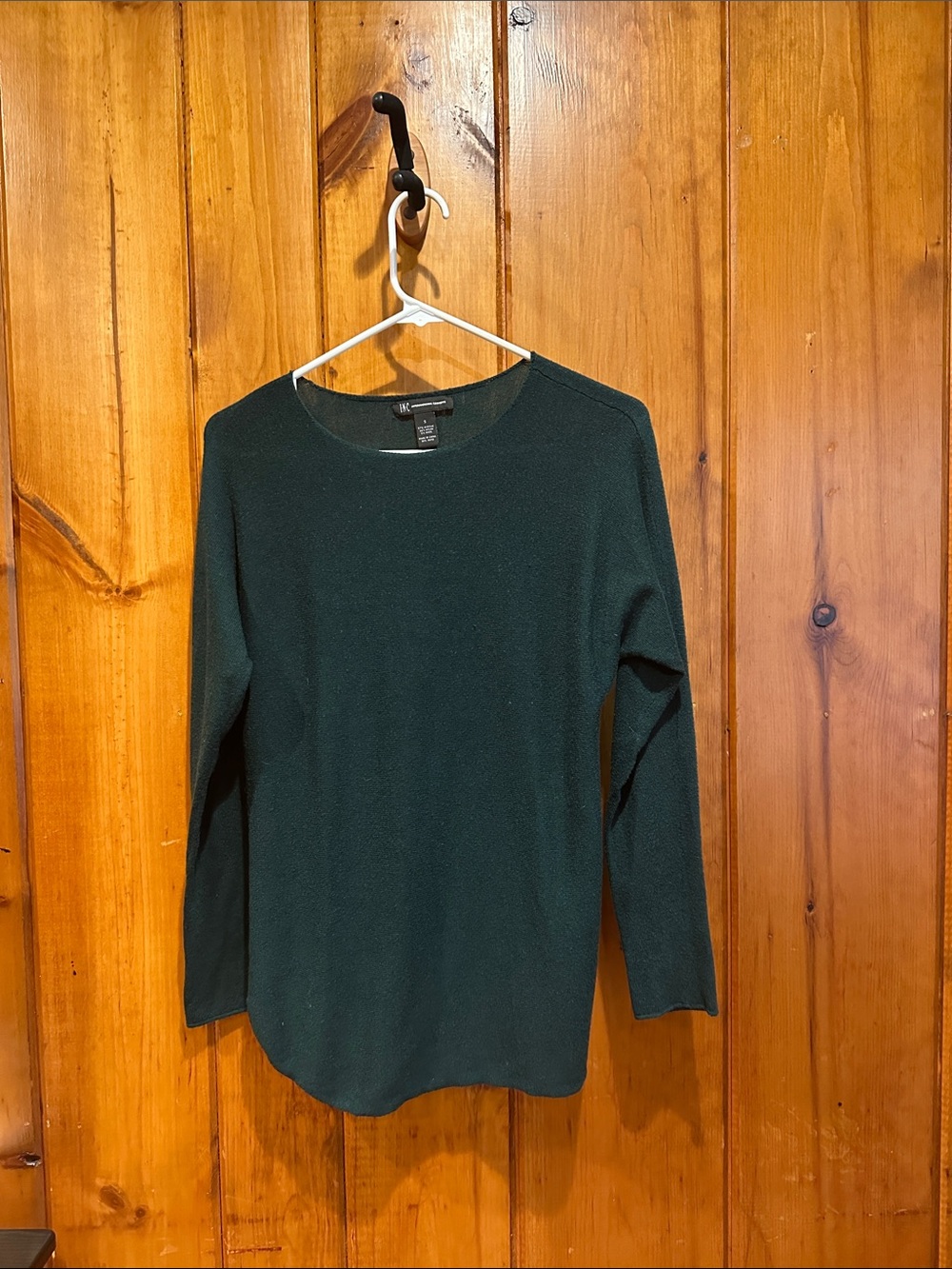 INC International Concepts Women’s Green Round Neck Sweater Size S